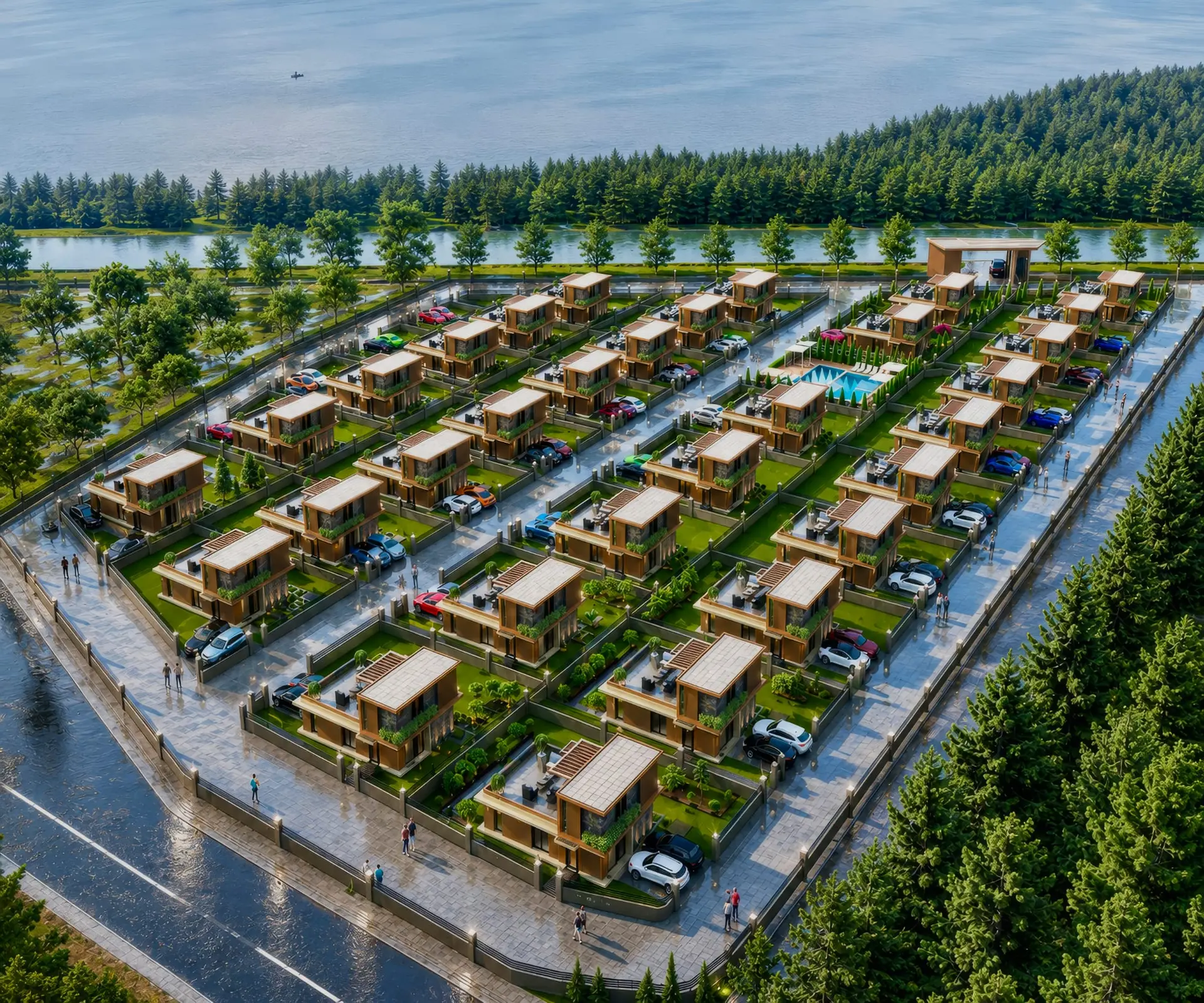Casa Vera Oasis kuşbakışı proje görünümü