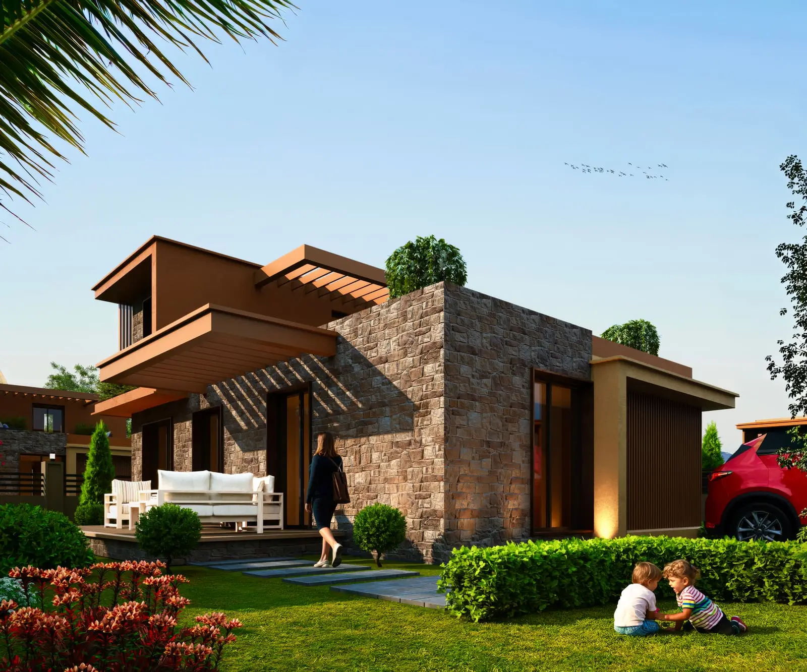 Bahçeli villa